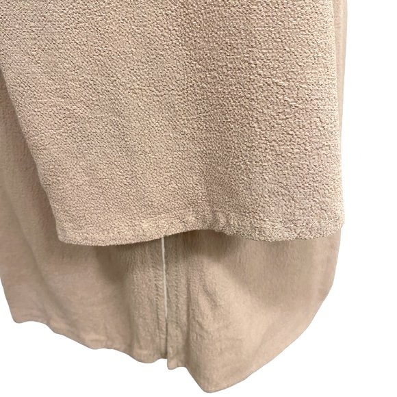 Forever 21 criss cross tan lightweight flowy fabric tunic top. Women's size M - Picture 6 of 9